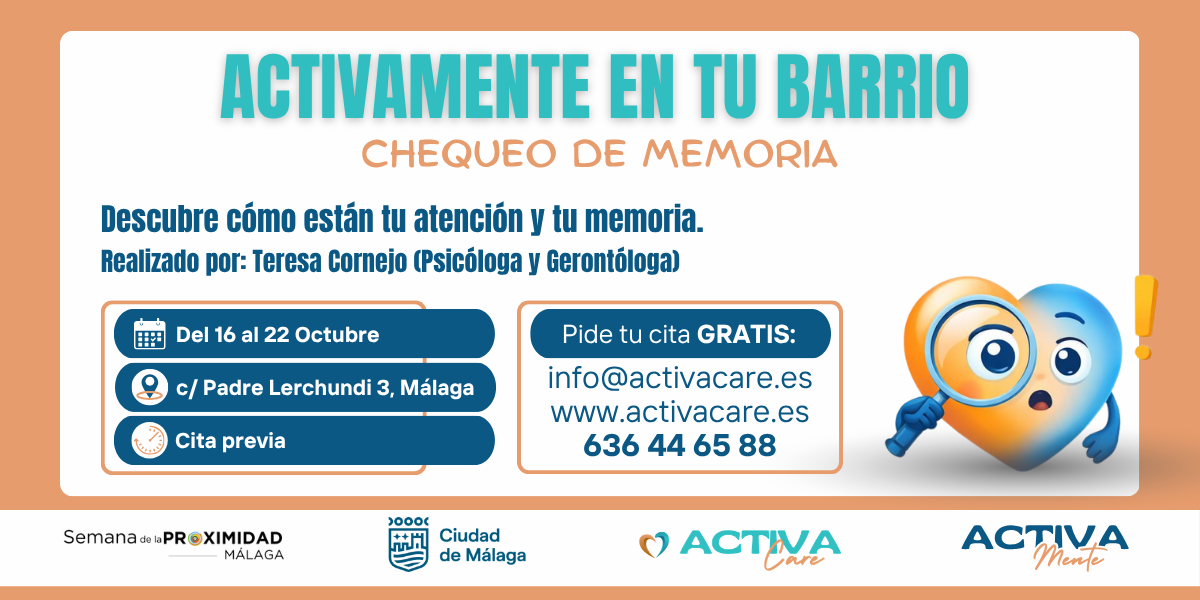 Actavacare - Chequeo de Memoria - Activamente en tu Barrio